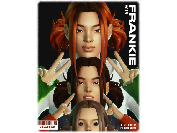 Maxis Match frankie hair by vyxated - The Sims 4 Custom Content