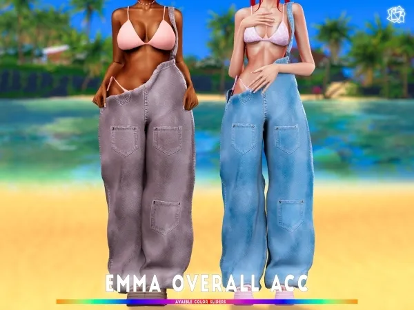 Alpha Emma Overall Acc BRsim - The Sims 4 Custom Content