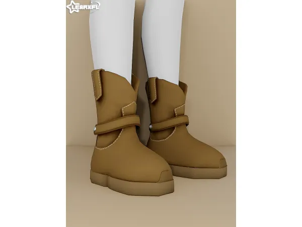 Maxis Match Spring Farm Cowboy Boots by Learxfl - The Sims 4 Custom Content