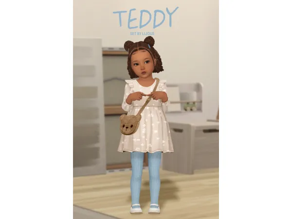 Maxis Match teddy set by LIJOUE - The Sims 4 Custom Content