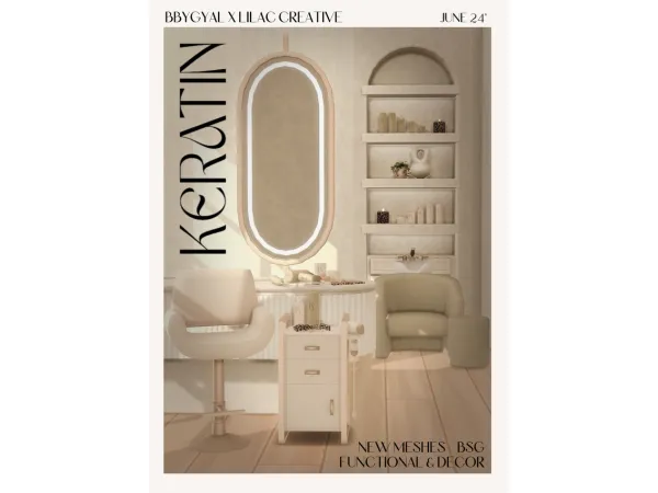 Mix KERATIN Collection by LilacCreative - The Sims 4 Custom Content