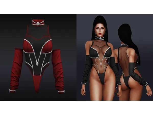 Alpha Luxuriouss (Lingerie) by Beto - The Sims 4 Custom Content