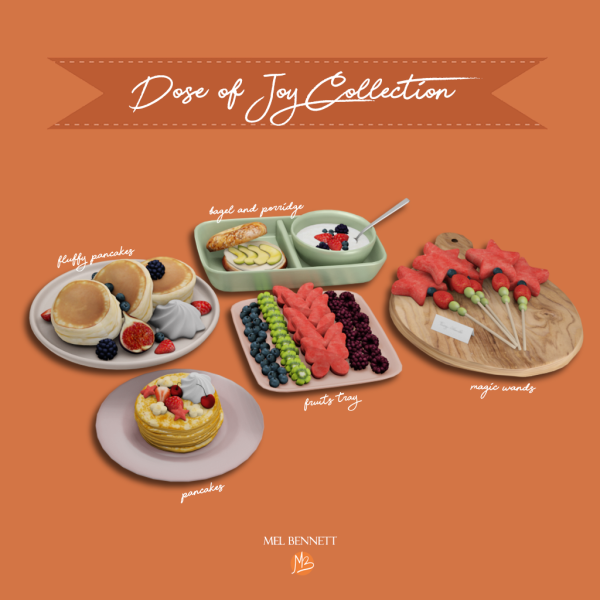 Alpha Dose of Joy Collection by melbennett - The Sims 4 Custom Content
