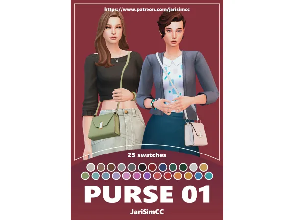Maxis Match JariSimCC Purse 01 - The Sims 4 Custom Content