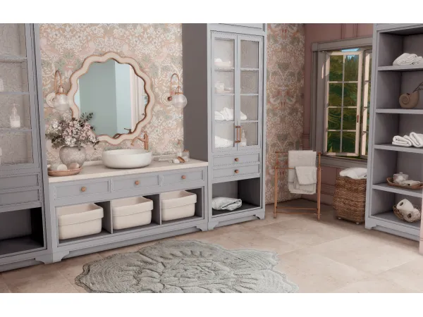Alpha Bayfront bathroom by Pinkbox AnYe - The Sims 4 Custom Content