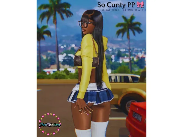 Mix So Cunty CAS Poses by PinkGlacierz - The Sims 4 Custom Content