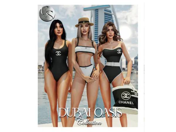 Alpha CAMUFLAJE DESIGNER Dubai Oasis Collection - The Sims 4 Custom Content