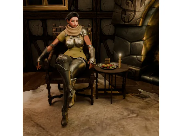 Alpha Elf Armor Set by Simsonico - The Sims 4 Custom Content