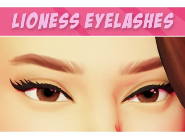 Maxis Match Lioness Eyelashes by lightdeficient - The Sims 4 Custom Content