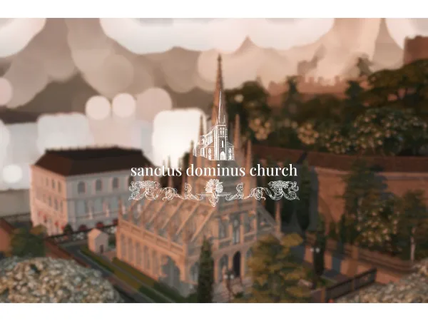 Sims 4 Alpha Churches CC: sanctus dominus church by simsjii