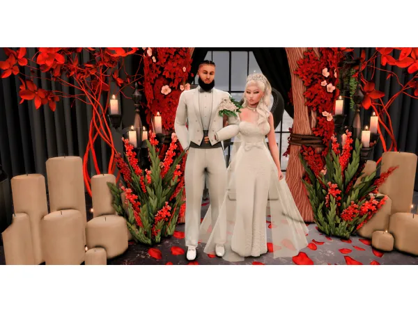 Mix Gothic Wedding Venue by MzOsoFabolousTV - The Sims 4 Custom Content