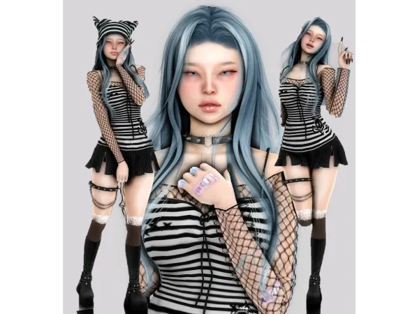 Mix Kim Sim by by deepmoon - The Sims 4 Custom Content