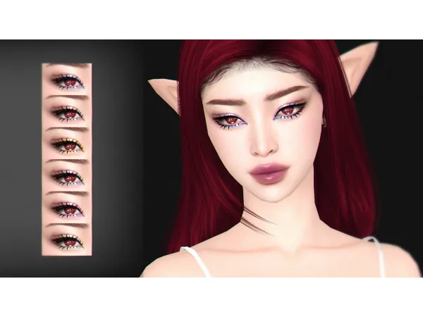 Maxis Match Lily Eyeshadow by Kikuruacchi - The Sims 4 Custom Content