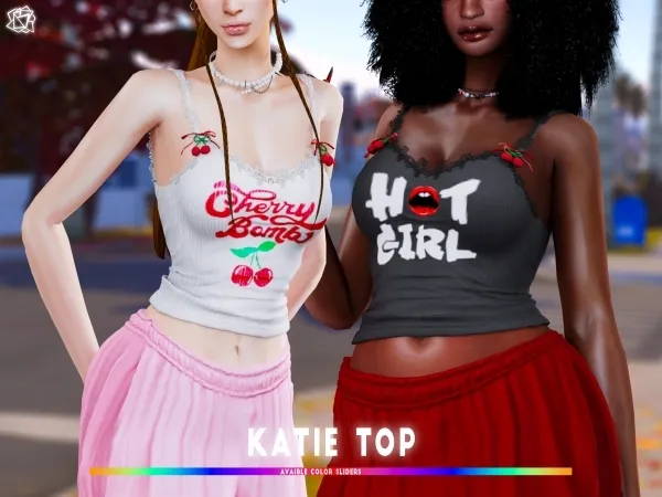 Alpha Katie Top Brsims - The Sims 4 Custom Content