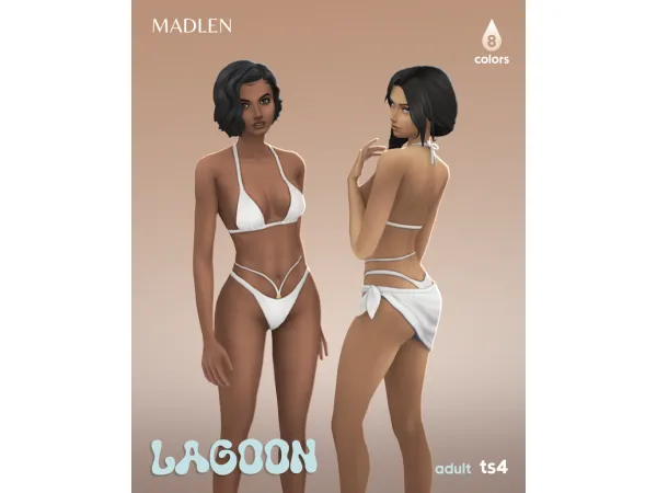 Maxis Match Lagoon Swimwear Set by Madlen - The Sims 4 Custom Content