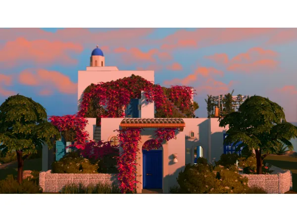 Maxis Match Villa Afroditi by SimmerVlogs - The Sims 4 Custom Content