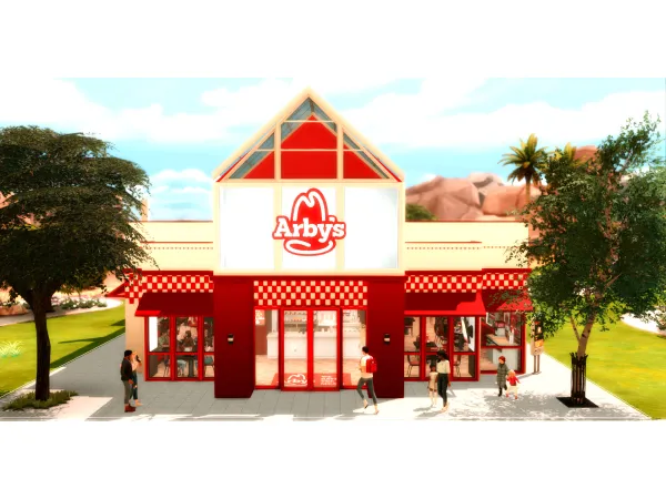 Maxis Match Arby's by Depressed Simmer - The Sims 4 Custom Content