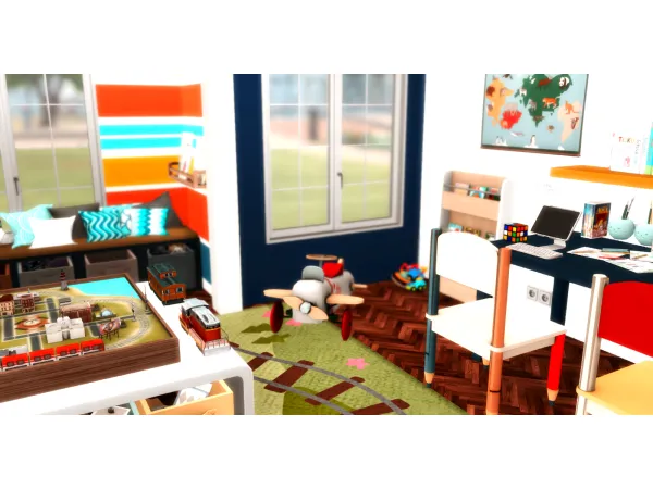 Maxis Match BOYS' PLAYROOM by Depressed Simmer - The Sims 4 Custom Content