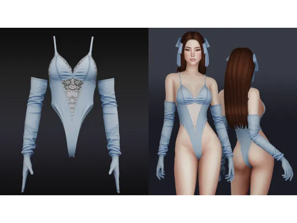 Alpha Lana (Lingerie) by beto - The Sims 4 Custom Content