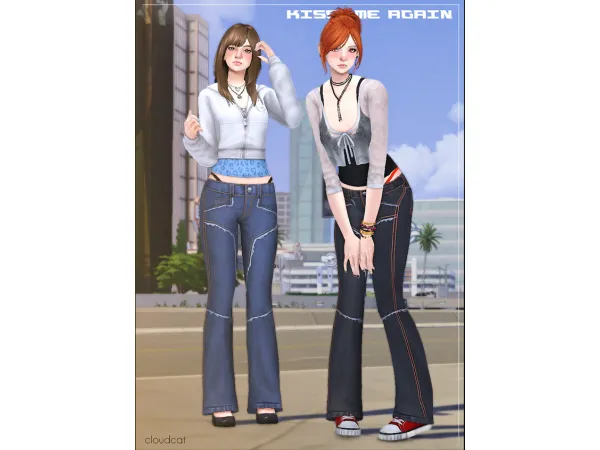 Maxis Match Kiss Me Again Set by cloudcatsims - The Sims 4 Custom Content