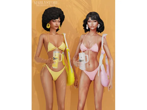 Alpha BRAZILIAN SUMMER by Mably Store - The Sims 4 Custom Content