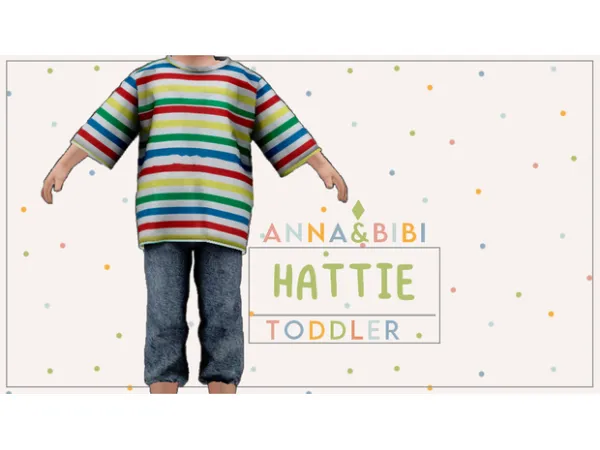 Alpha Hattie TODDLER [AnnaBibi] - The Sims 4 Custom Content
