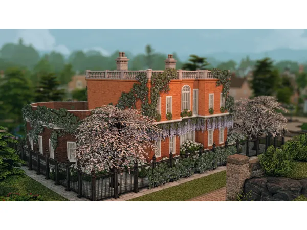Maxis Match The Bridgerton Hotel Restaurant by vixonspixels - The Sims 4 Custom Content