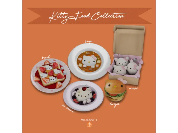 Mix Kitty Food Collection - The Sims 4 Custom Content