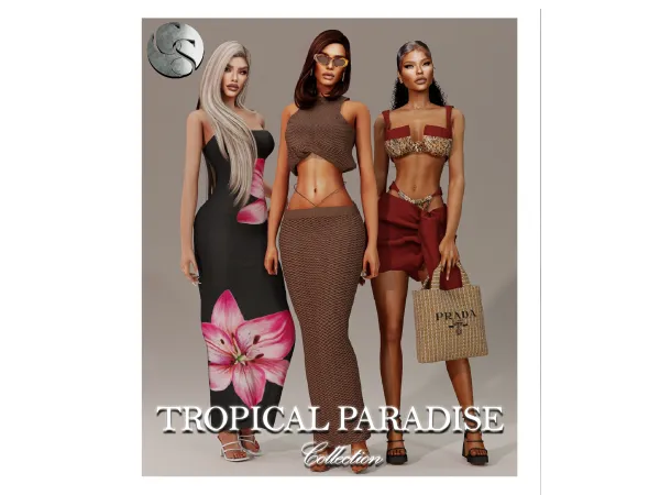 Alpha CAMUFLAJE Tropical Paradise Collection Teaser - The Sims 4 Custom Content