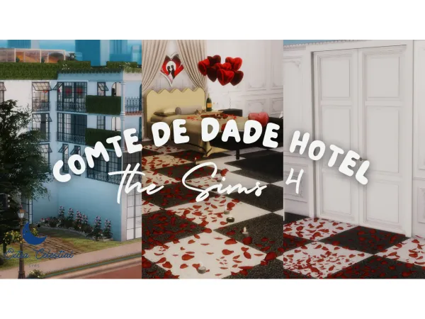 Maxis Match COMTE DE DADE HOTEL by Extra Celestial Sims - The Sims 4 Custom Content