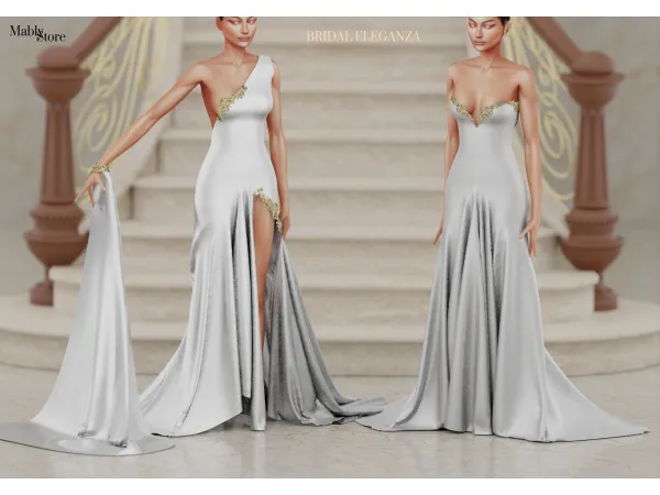 Alpha BRIDAL ELEGANZA by Mably Store - The Sims 4 Custom Content