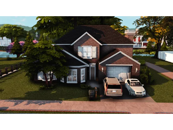 Alpha 4Bd 4Bth Family House by Slaytastic - The Sims 4 Custom Content