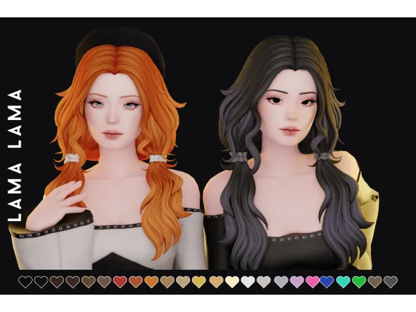 Maxis Match Hair Mallory - The Sims 4 Custom Content