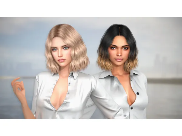 Alpha Frankie Hair by Cazy - The Sims 4 Custom Content
