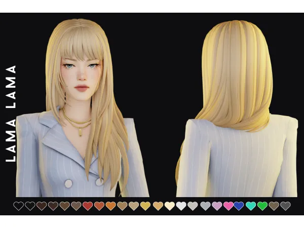 Maxis Match Hair Trinity - The Sims 4 Custom Content