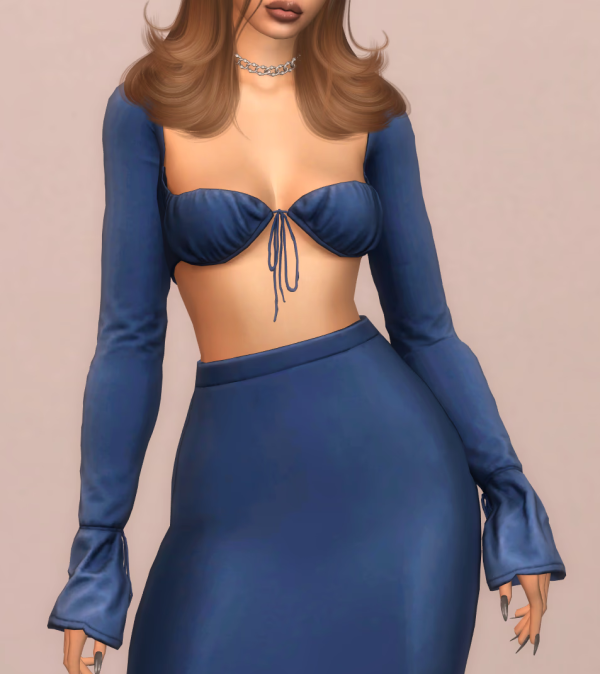 Alpha PHOEBE Blouse by modcollective - The Sims 4 Custom Content