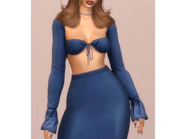 Alpha PHOEBE Blouse by Ali - The Sims 4 Custom Content