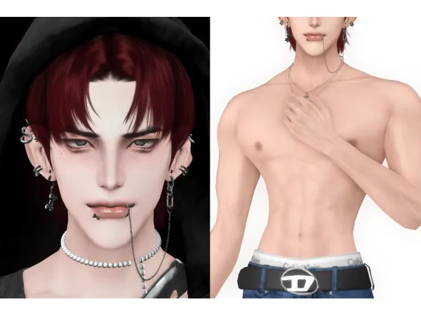 Alpha AMy birthday kit by Aphelios - The Sims 4 Custom Content