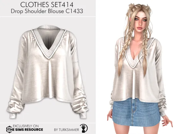 Alpha turksimmer's CLOTHES SET414 - The Sims 4 Custom Content