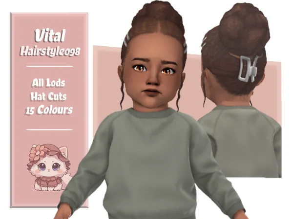Maxis Match VITAL HAIRSTYLE FOR TODDLERS by aarainaroma - The Sims 4 Custom Content