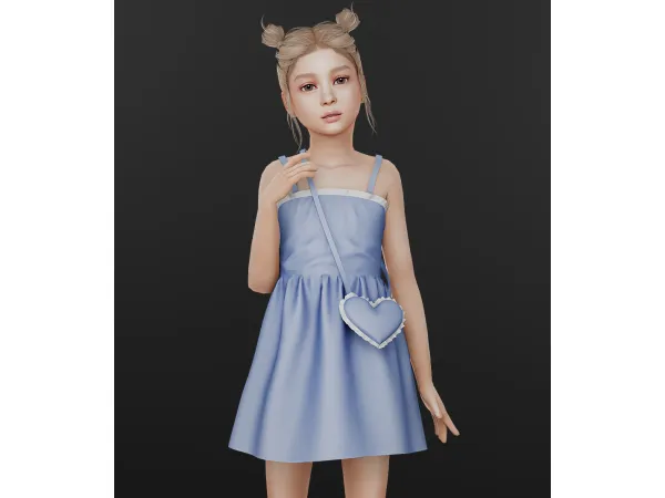 Alpha Emily Dress (Child) by Talarian - The Sims 4 Custom Content