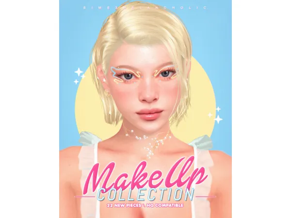 Alpha MAKEUP COLLECTION for LADIES 2024 by Sims3melancholic - The Sims 4 Custom Content