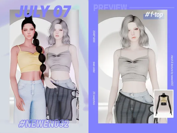 Alpha Lace Camisol Top by simsfinds - The Sims 4 Custom Content