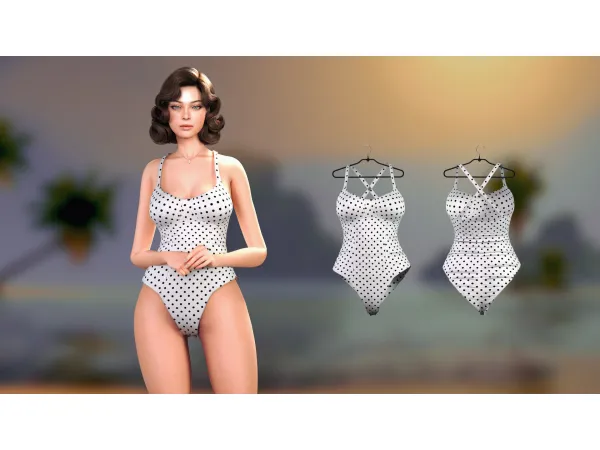 Alpha Betty Swimsuit by astya96 - The Sims 4 Custom Content