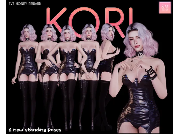 Mix HONEY Kori Poses by SMSims - The Sims 4 Custom Content