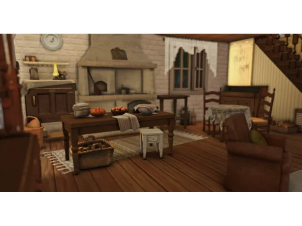 Maxis Match 1850s english countryside cottage by pejite - The Sims 4 Custom Content
