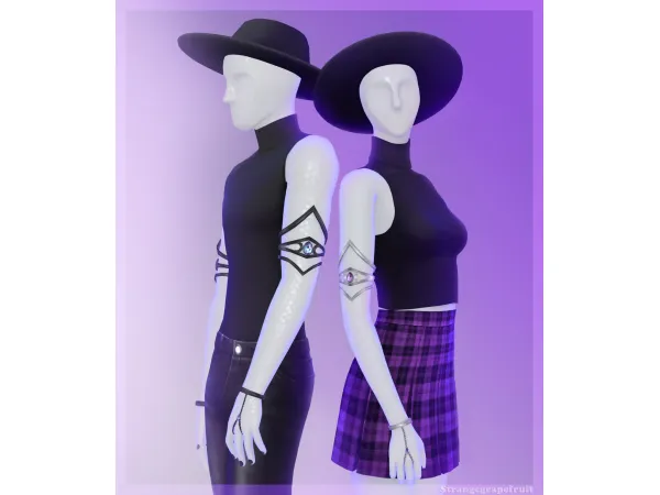 Maxis Match Lunar arm cuffs by strangegrapefruit - The Sims 4 Custom Content