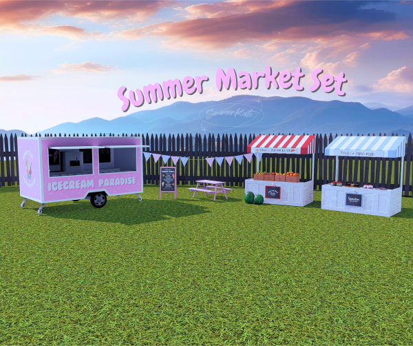 Alpha Summer Market by simmerkatex - The Sims 4 Custom Content