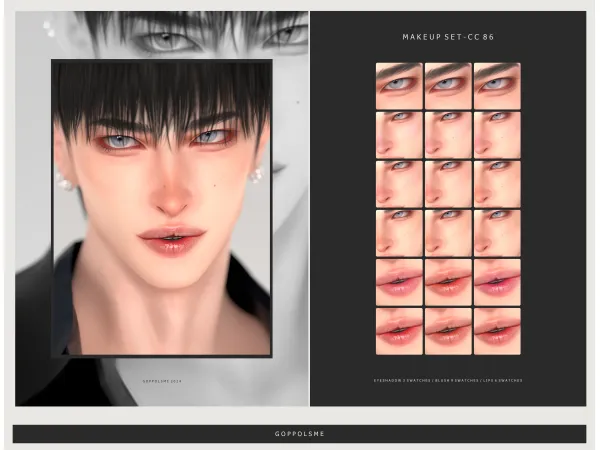 Alpha GPME GOLD MAKEUP SET CC86 by GoppolsMe - The Sims 4 Custom Content