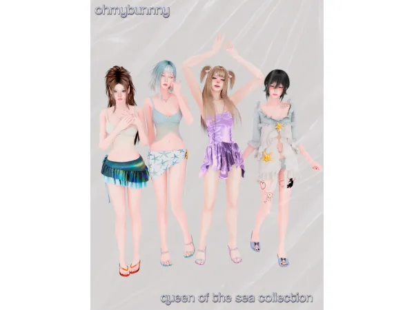 Alpha QUEEN OF THE SEA COLLECTION - The Sims 4 Custom Content